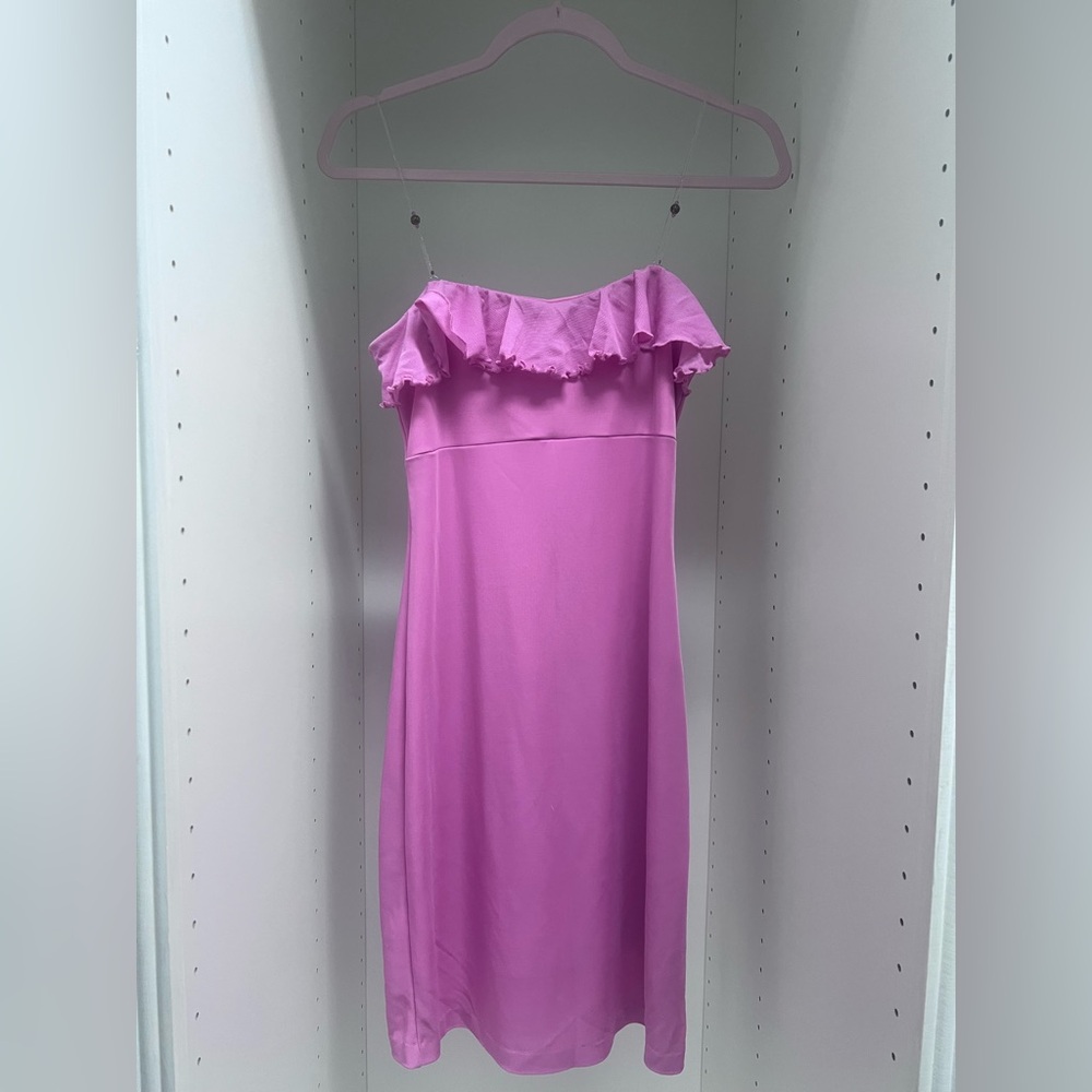 Elegant Pink Off-Shoulder Dress